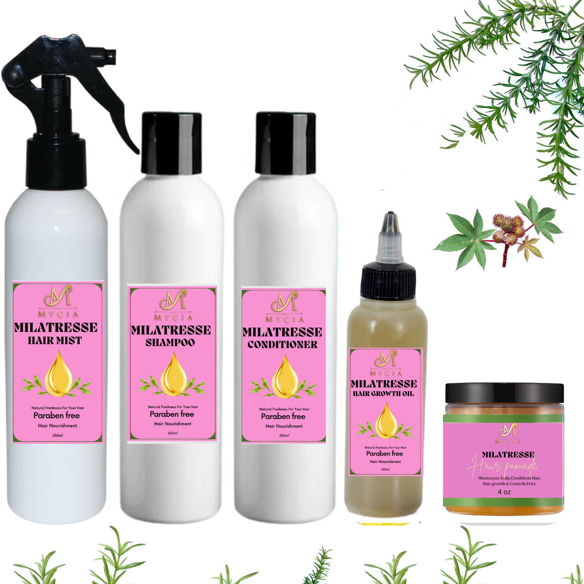 Milatresse Hair Growth Products sets