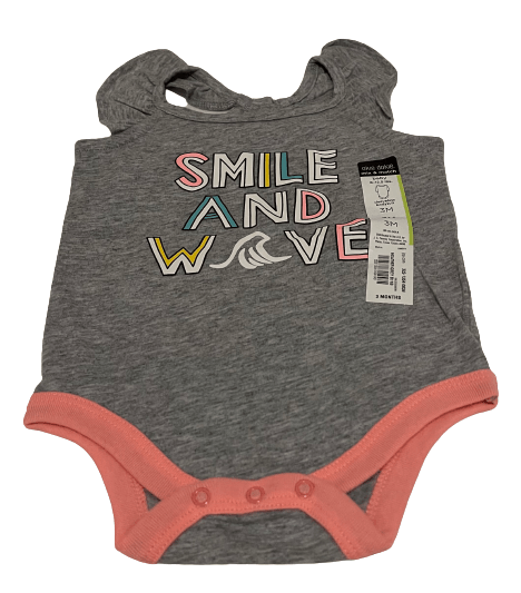 Smile and wave Baby Girl’s bodysuit - Mycia Boutique