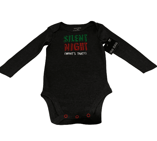 Silent night (what’s that?) Baby boy’s bodysuit - Mycia Boutique