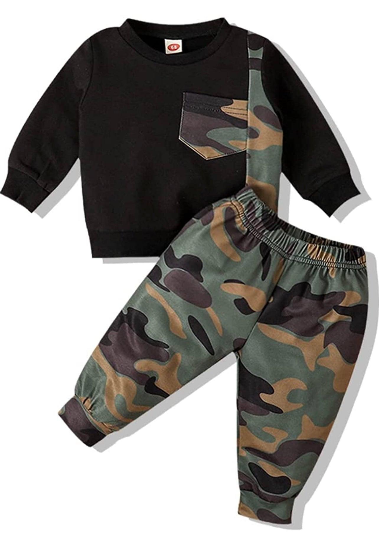 Baby Boy’s Camouflage Sets Long-sleeve - Mycia Boutique