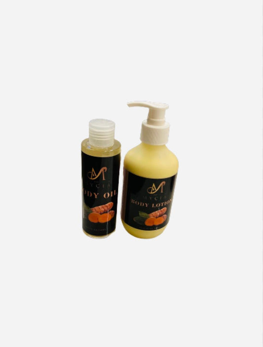 MYÇIA TURMERIC (BODY LOTION + BODY OIL) - Mycia Boutique