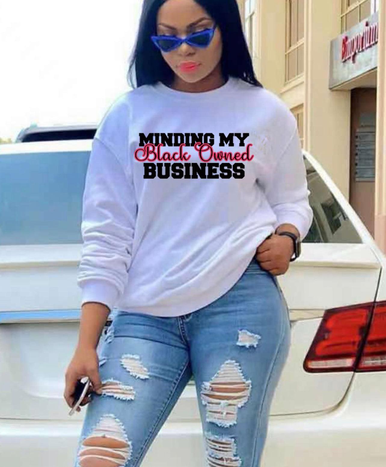 Round Neck Black Owned Business for women - Mycia Boutique