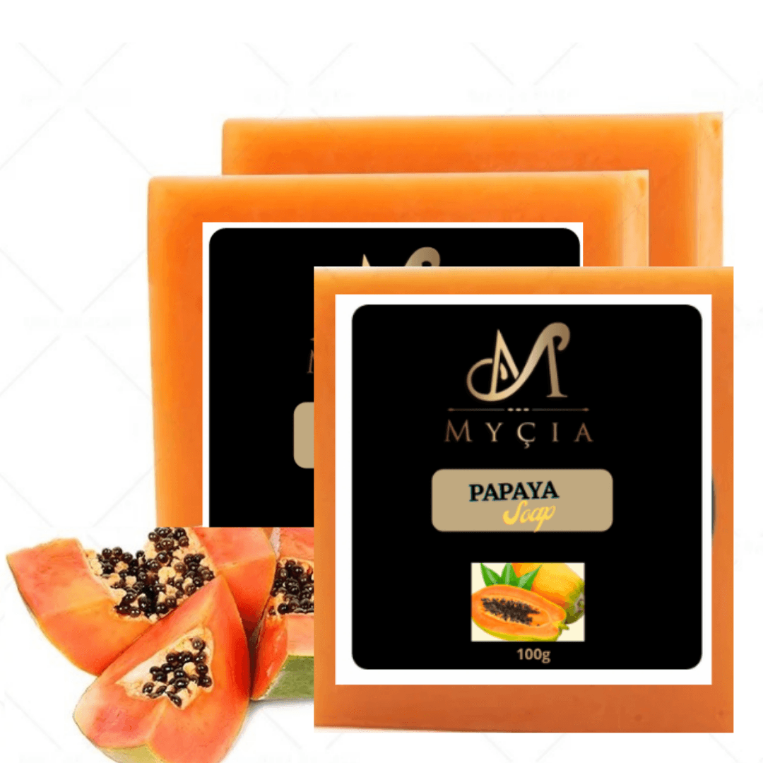 MYÇIA  Papaya Soap Set of Three (3) - Mycia Boutique