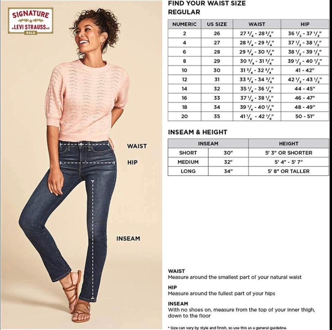 Signature Levi Strauss women high rise skinny - Mycia Boutique