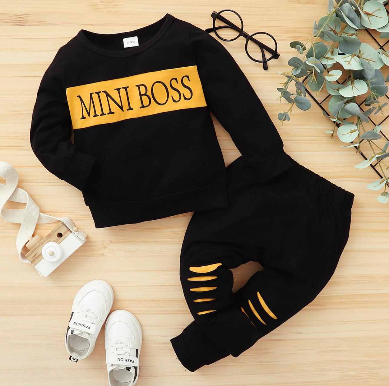 Baby Boy Mini Boss Sets - Mycia Boutique