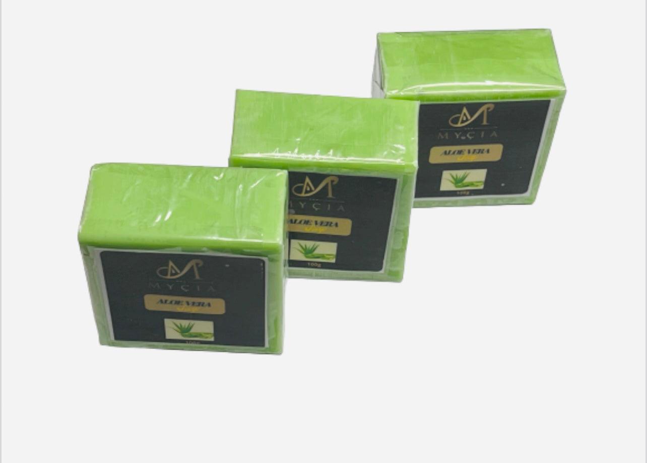 MYÇIA  Aloe Vera Soap Set of Three (3) - Mycia Boutique