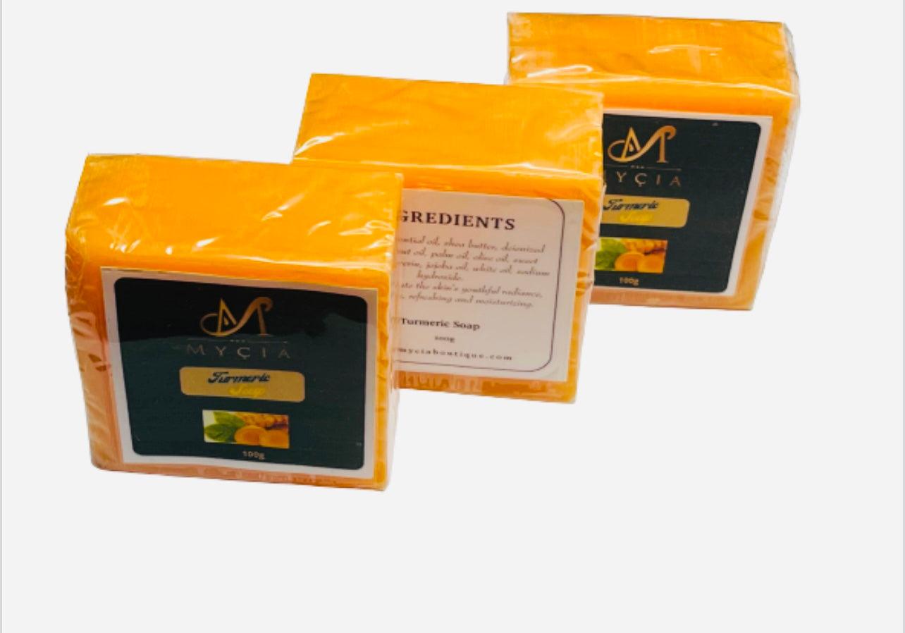 MYÇIA Turmeric Soap Set of Three (3) - Mycia Boutique