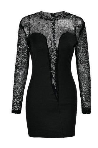 Women Classy Black Dress - Mycia Boutique