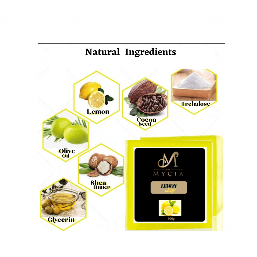 MYÇIA  Lemon soap Set of Three (3) - Mycia Boutique