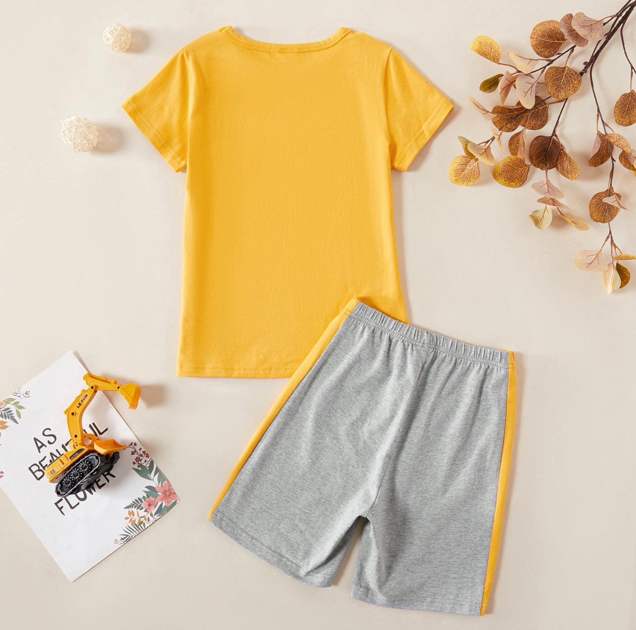 2pcs  Boy Short-sleeve Cotton Shorts Suit casual - Mycia Boutique