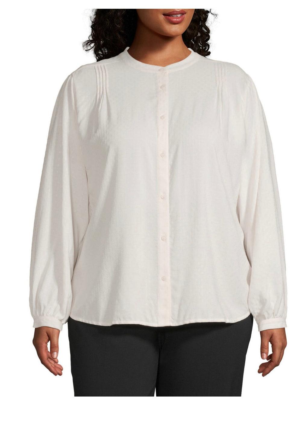 Worthington women’s long sleeve blouse - Mycia Boutique