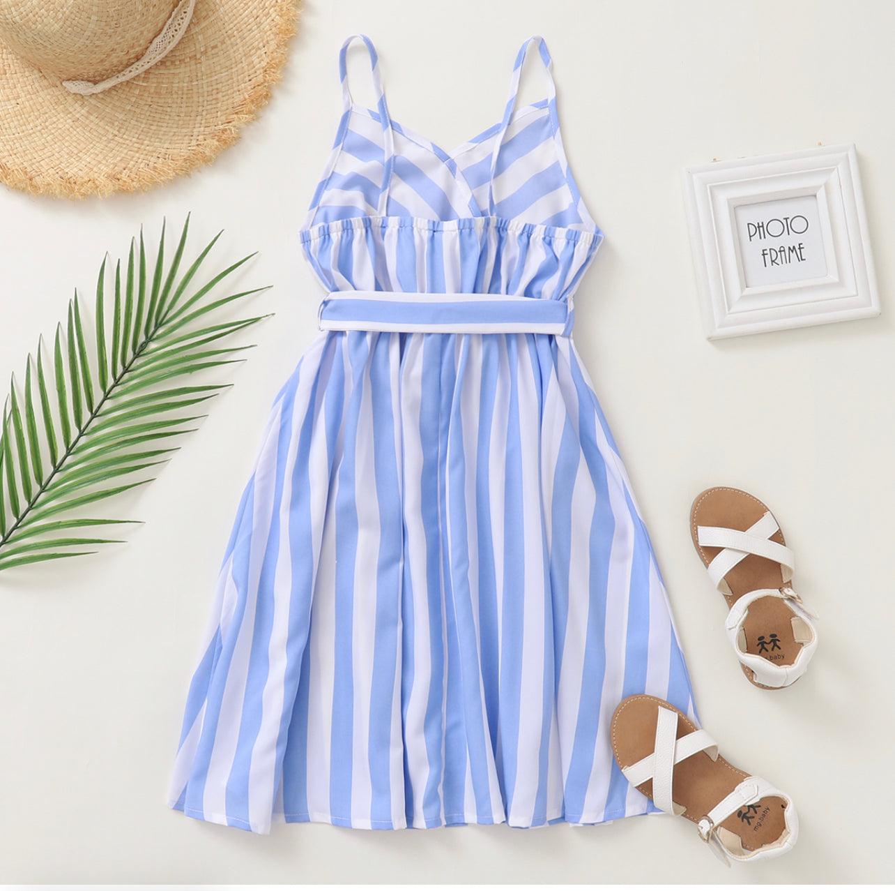 Pretty Kid Girl Striped Slip Dress - Mycia Boutique