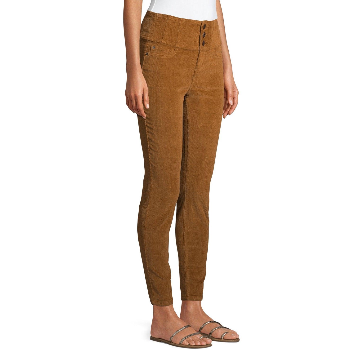 NOBO High Rise Skinny women’s brown jeans - Mycia Boutique