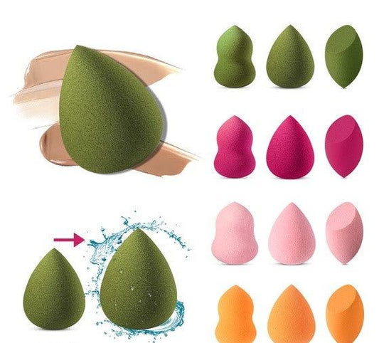 4Pcs/set Beauty Foundation Blending Makeup Sponge.