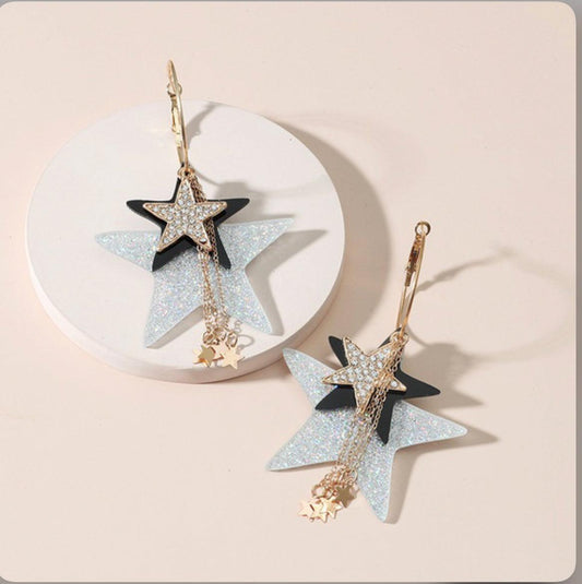 Stars Circle Women's Earrings - Mycia Boutique