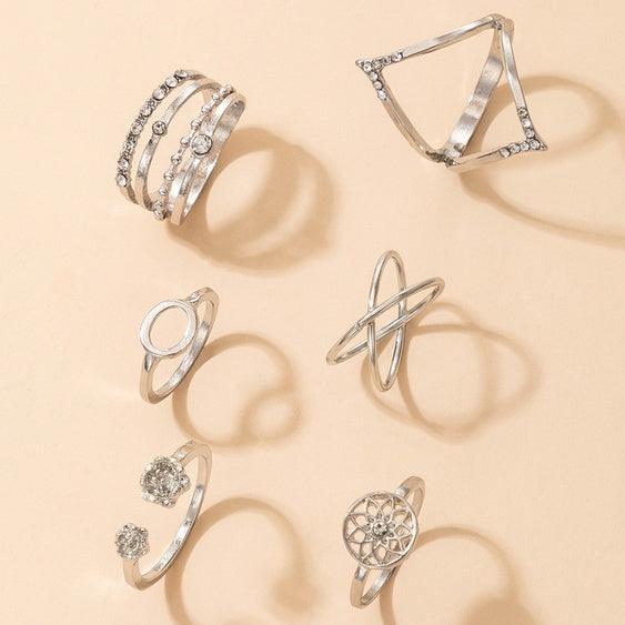 Six Piece Women's Ring - Mycia Boutique