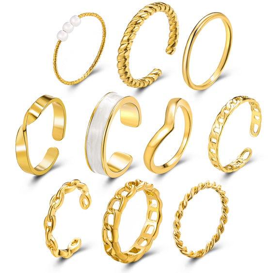 10 Pcs/set women's Ring - Mycia Boutique