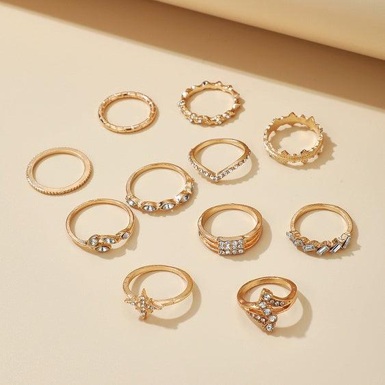 11 Pcs/set  Fashion Women;s Rings.