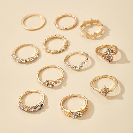 11 Pcs/set  Fashion Women;s Rings.